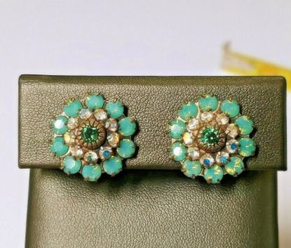 Picture of Vintage Liz Palacios Swarovski Pacific Opal Earrings