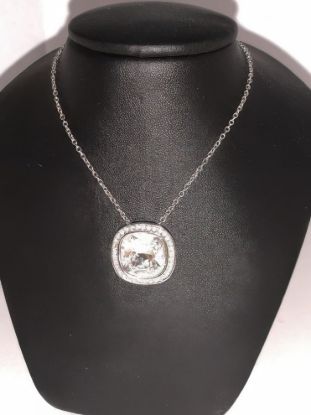 Picture of Swarovski Swan Crystal Clear Halo Necklace Adjustable