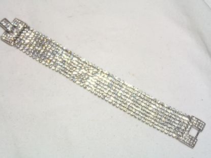Picture of Swarovski Swan Signed Silver Tone Crystal Bracelet