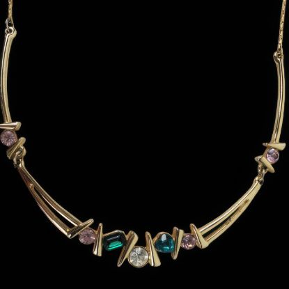 Picture of Park Lane Emerald Green Rhinestone Necklace Choker