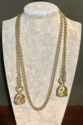 Picture of Vintage 36 Inch Gold Tone Lariat Necklace