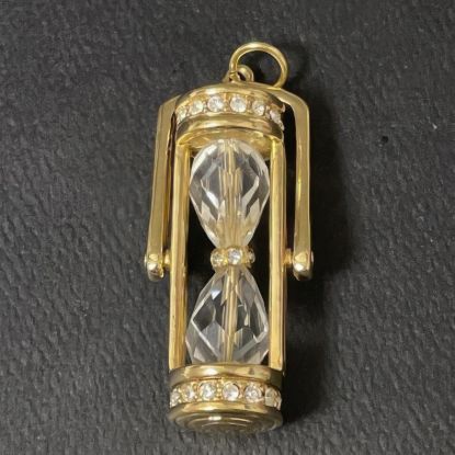 Picture of Swan Swarovski Crystal Hourglass Pendant Necklace