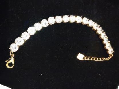 Picture of Gold Tone Bracelet with Swarovski Crystal Stones