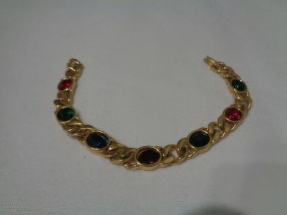 Picture of Vintage Blanca Gold Tone Rhinestone Bracelet