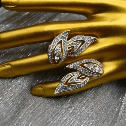 Picture of Genuine Swarovski Crystal Swan Angel Wings Earrings