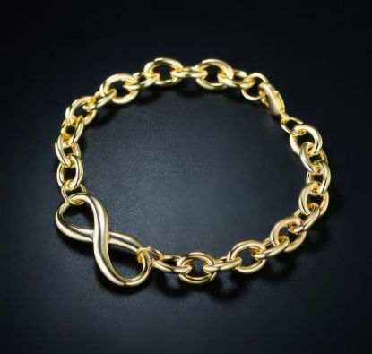 Picture of Sevil 18k Gold Plated Infinity Bracelet