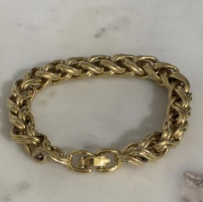 Picture of Vintage Monet Gold Tone Chain Link Bracelet