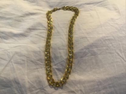 Picture of Vintage Signed Napier Chunky Gold Crystal Necklace