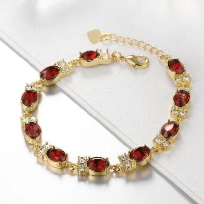 Picture of Italian Made 18K Gold Plated Link Bracelet