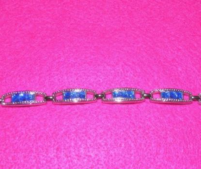 Picture of Vantage Swarovski Blue Crystal Silver Bracelet