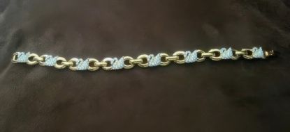 Picture of Vintage Swarovski Swan Gold Tone Crystal Bracelet