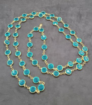 Picture of Vintage Swarovski Swan Gold Plated Green Crystal Necklace