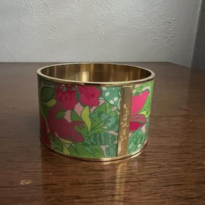 Picture of Lilly Pulitzer Gold Plated Floral Bangle Bracelet