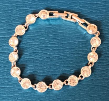 Picture of Vintage Avon Gold Tone Crystal Tennis Bracelet